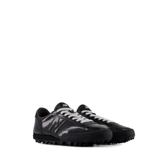 New Balance Patent Leather Lace-Up Sneakers - Black