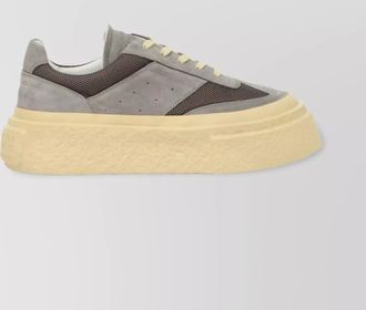 Maison Margiela low-top mesh panel sneakers with perforated detailing