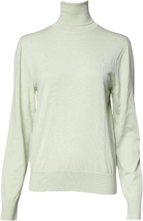 Dolce & Gabbana Groene wollen coltrui met logo - Heren - Coltruien - Groen - XS - Wol - Truien & Vesten