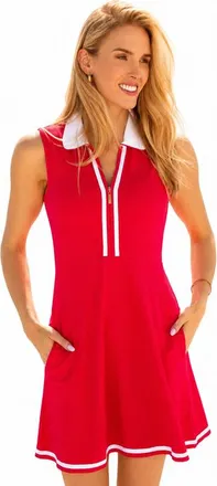 Cabana Life Sleeveless Collared Sport Dress at Nordstrom, Size X-Large