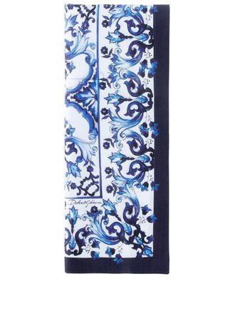 Dolce & Gabbana set of two linen napkins - unisex - Linen/Flax - One Size - Blue