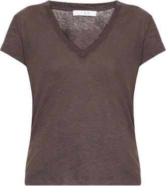 Iro Rodeo V-neck T-shirt - Brown