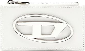 Diesel White Leather Card Holder