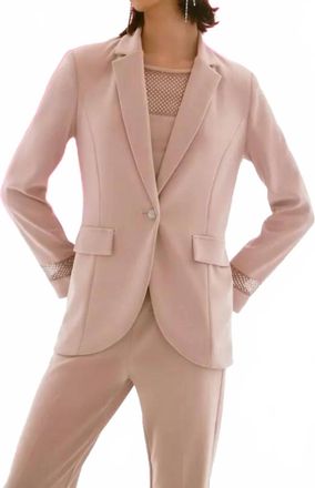 Joseph Ribkoff Notched Lapel Blazer In Sand