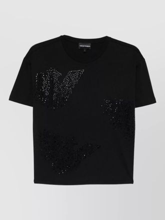 Emporio Armani logo cotton t shirt short sleeves