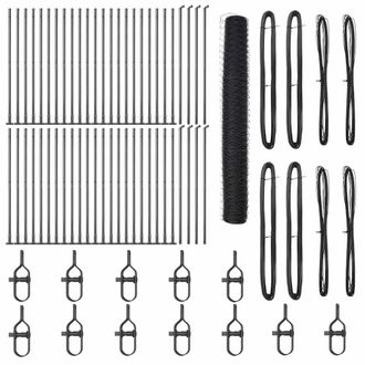 Berkfield Home Hexagon Fence Grey 1.2x100 m Steel
