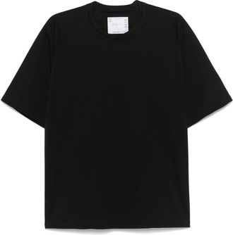 sacai cotton T-shirt - Black