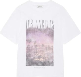 Anine Bing Cade T-shirt - Dames - T-shirts - Wit - S - Katoen - Tops