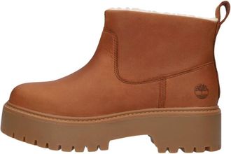 Timberland Stone Street Mid Boot - Dames - Winterlaarzen - Bruin - 40 EU - Leer - Schoenen