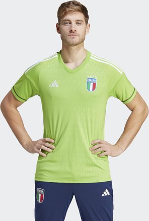 adidas adidas Performance Mens Italy 23 Goalkeeper Jersey - Green - Size X-Small