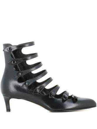 Dove Nuotano Gli Squali 45mm leather boots - Black