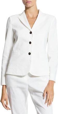 Theory Shrunken Three Button Blazer in White - 100 at Nordstrom, Size 14