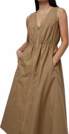No.6 Store Store Mercer Dress In Khaki