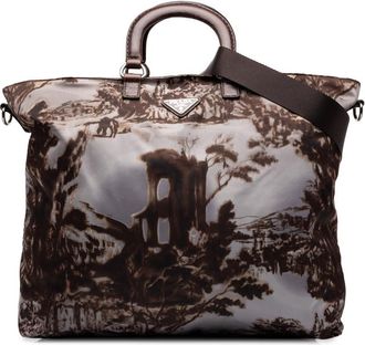 Prada Pre-owned Prada Tessuto Stampato Satchel Unisex NL84G3MH7LNRV731
