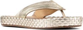 Donald J Pliner Dasara Platform Flip Flop in Platino at Nordstrom, Size 7.5