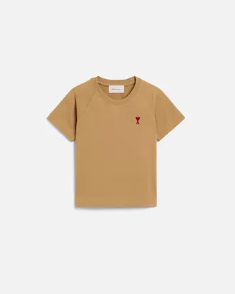Ami Ami Paris Kids - Brown Cotton Ami De Coeur T-shirt brown - Size: 10 Years - Limited Edition