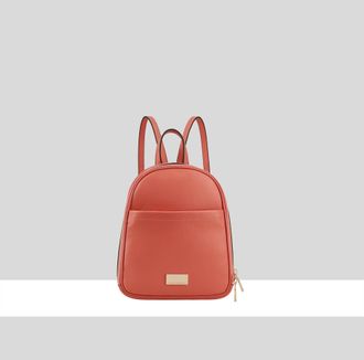 Paul Costelloe Womens Mismi Leather Backpack - Pink - One Size