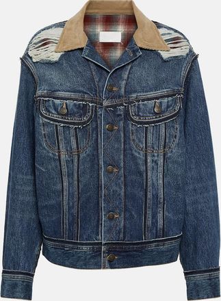 Maison Margiela x Pendleton distressed denim jacket