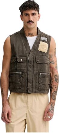 Kenzo Vests - Heren - Bodywarmers - Bruin - L - Jassen