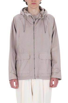 Herno Technical Cotton Gabardine Hooded Jacket