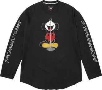 SUPREME x Number (N)Ine x Mickey Mouse Raglan Long-Sleeve T-Shirt Black FW25KN46-BLACK