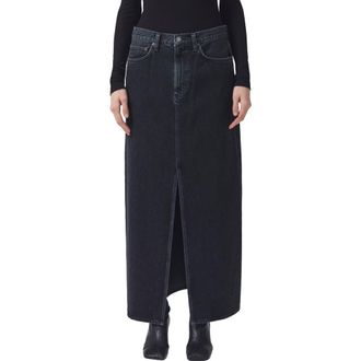 A Gold E Leif Longline Denim Skirt in Spider at Nordstrom Rack, Size 24
