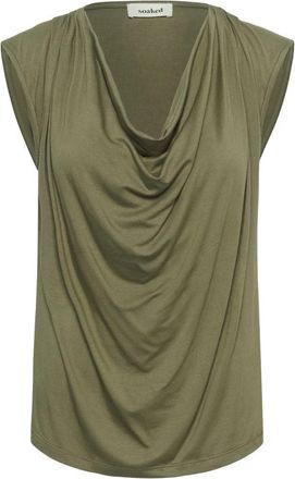 Soaked In Luxury Sleeveless Tops - Dames - Tops zonder mouwen - Groen - 2XL - Tops