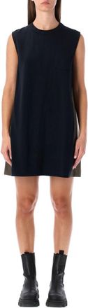 sacai Navy Blue Sleeveless Dress