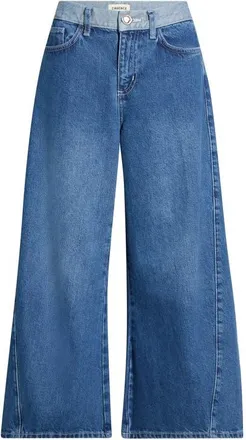 L'agence Bronte High Waist Crop Wide Leg Jeans in Goleta at Nordstrom, Size 23