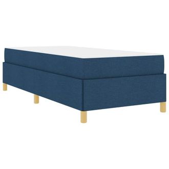 vidaXL Estructura De Cama Con Colch&oacute;n Azul 80 X 200 Cm Tela Vidaxl