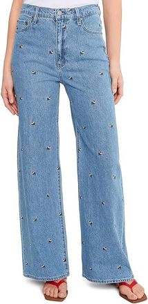 Daze Far Out High-rise Wide Leg In Fated Womens Clothing Fated : 33 32, Cotton/Denim