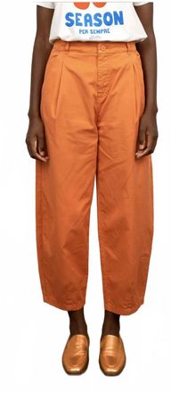 The Tiny Big Sister Pleated Trousers In Brown