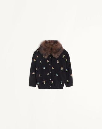 Valentino Embroidered Cardigan Wo