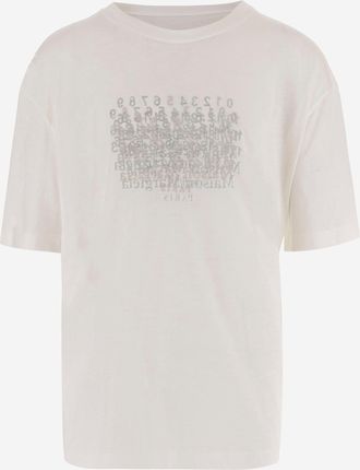 Maison Margiela Camiseta de algod&oacute;n con logo de Maison Margiela