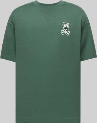 Psycho Bunny Mens Harley Oversized Chest Tee 304 GARDEN TOPIARY / M