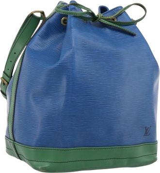 Louis Vuitton Bicolor Noe Epi Leather Blue Leather Handbag (Pre-Owned)