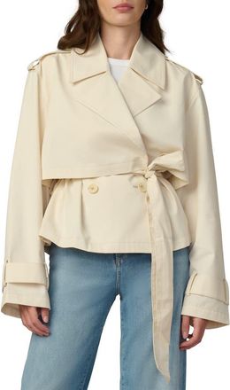 Joe's The Liz Cropped Trench Coat in Ecru at Nordstrom, Size X-Small