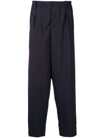 Marni loose fit darted trousers - Blue