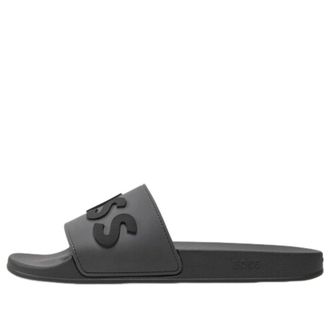 HUGO BOSS Raised Italian Made Slides Grey 50498241-021