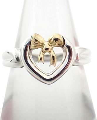 Tiffany & Co. Yellow Gold (18K) Sterling Silver 925 Band Ring (Pre-Owned)