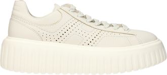 Hogan Sneakers H-stripes Donna Pelle Beige/Yogurt