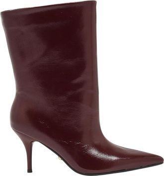 Twentyfourhaitch Enkellaars - Dames - Laarzen met Hak - Paars - 41 EU - Schoenen