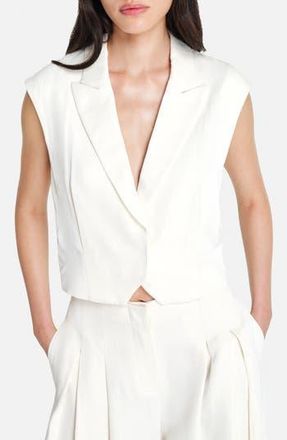 TWP Katie Crop Vest in Bone at Nordstrom Rack, Size X-Large