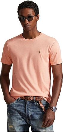 Polo Ralph Lauren Custom Slim Fit Soft Cotton T-Shirt Mens T Shirt Soft Orange Heather : 2XL