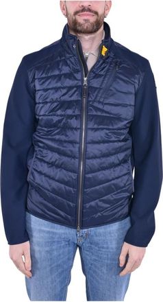 Parajumpers Hybride Fleece Nylon Jas - Heren - Winterjassen - Blauw - XL - Nylon - Jassen
