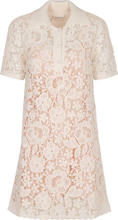 Parosh Copper Cotton Mini Dress