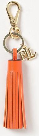 Lauren Ralph Lauren Portachiavi in ottone con nappa in pelle