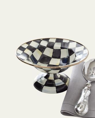 MacKenzie-Childs Small Courtly Check Compote