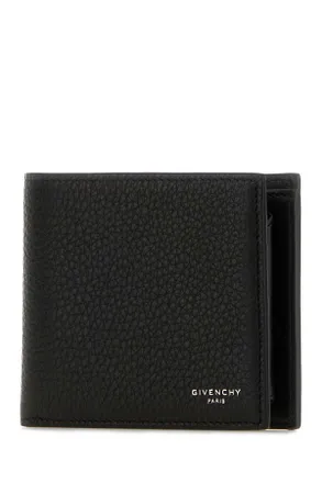 Givenchy Mens Black Leather Wallet Exterior: Portafogli