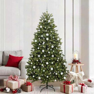 vidaXL &Aacute;rbol De Navidad Artificial Verde 210 Cm Pvc Y Metal
